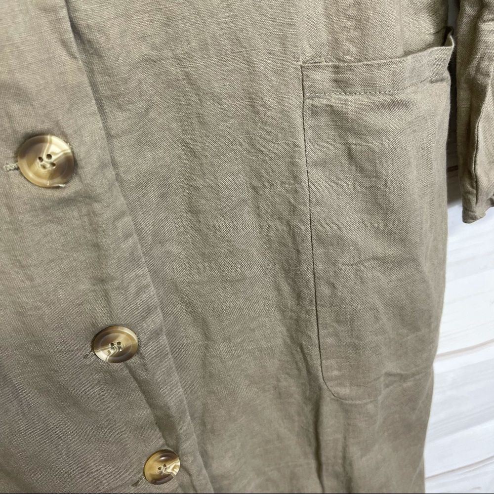 Mod Ref Linen Layering Jacket Coat - image 4
